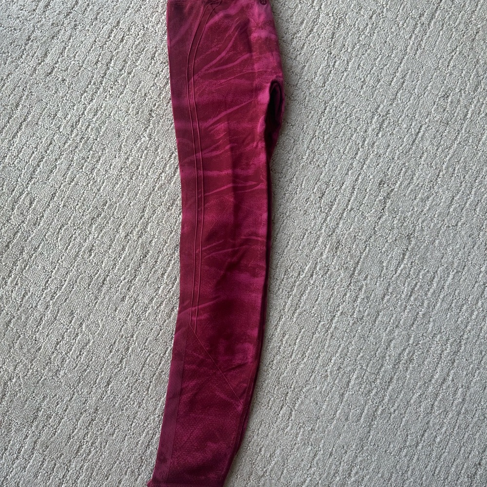 lululemon athletica Deep Red Leggings
